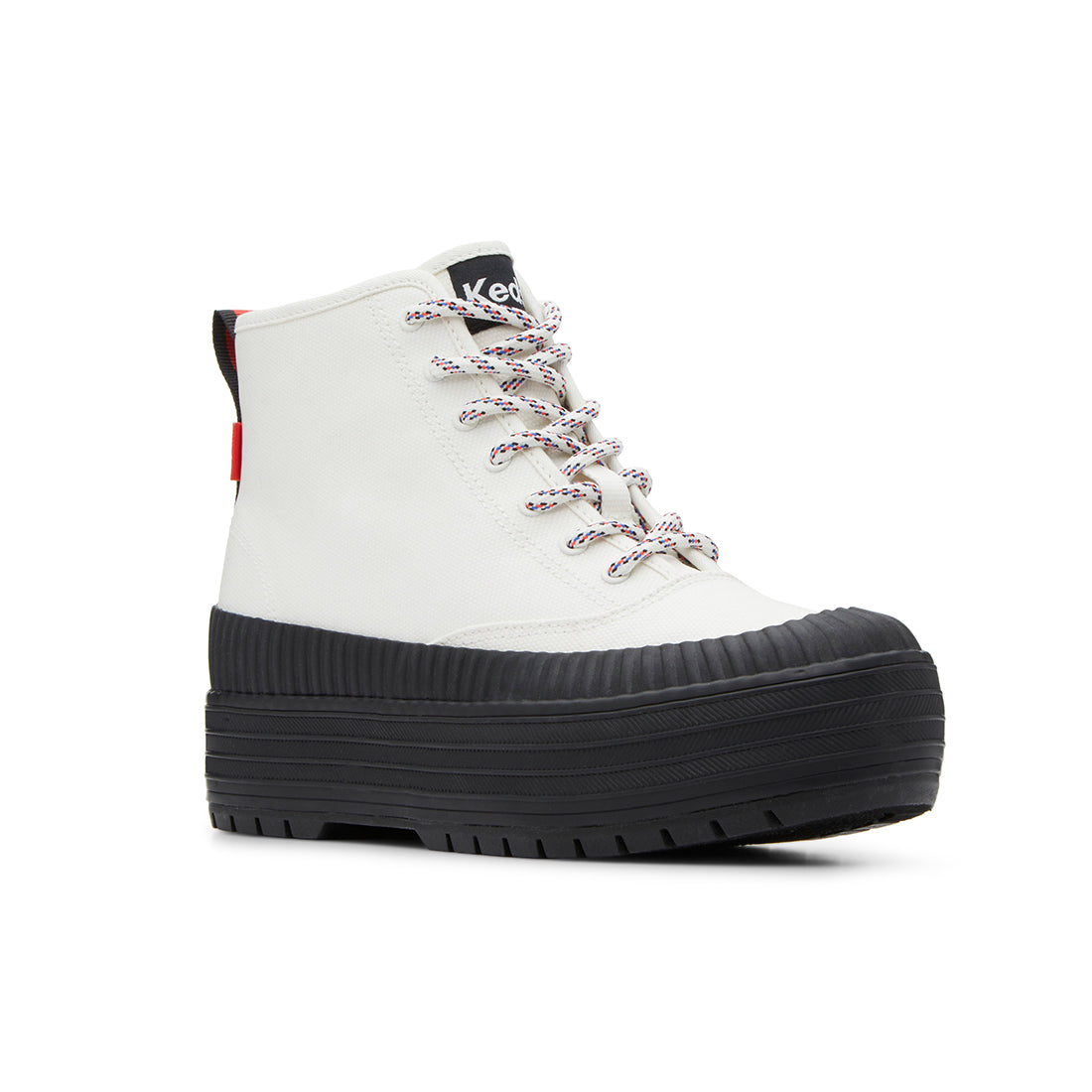Keds Stivali da donna alla moda The Platform Lug Weatherized, Bianco/nero, 35.5 EU Keds Stivali da donna alla moda The Platform Lug Weatherized, Bianco/nero, 35.5 EU