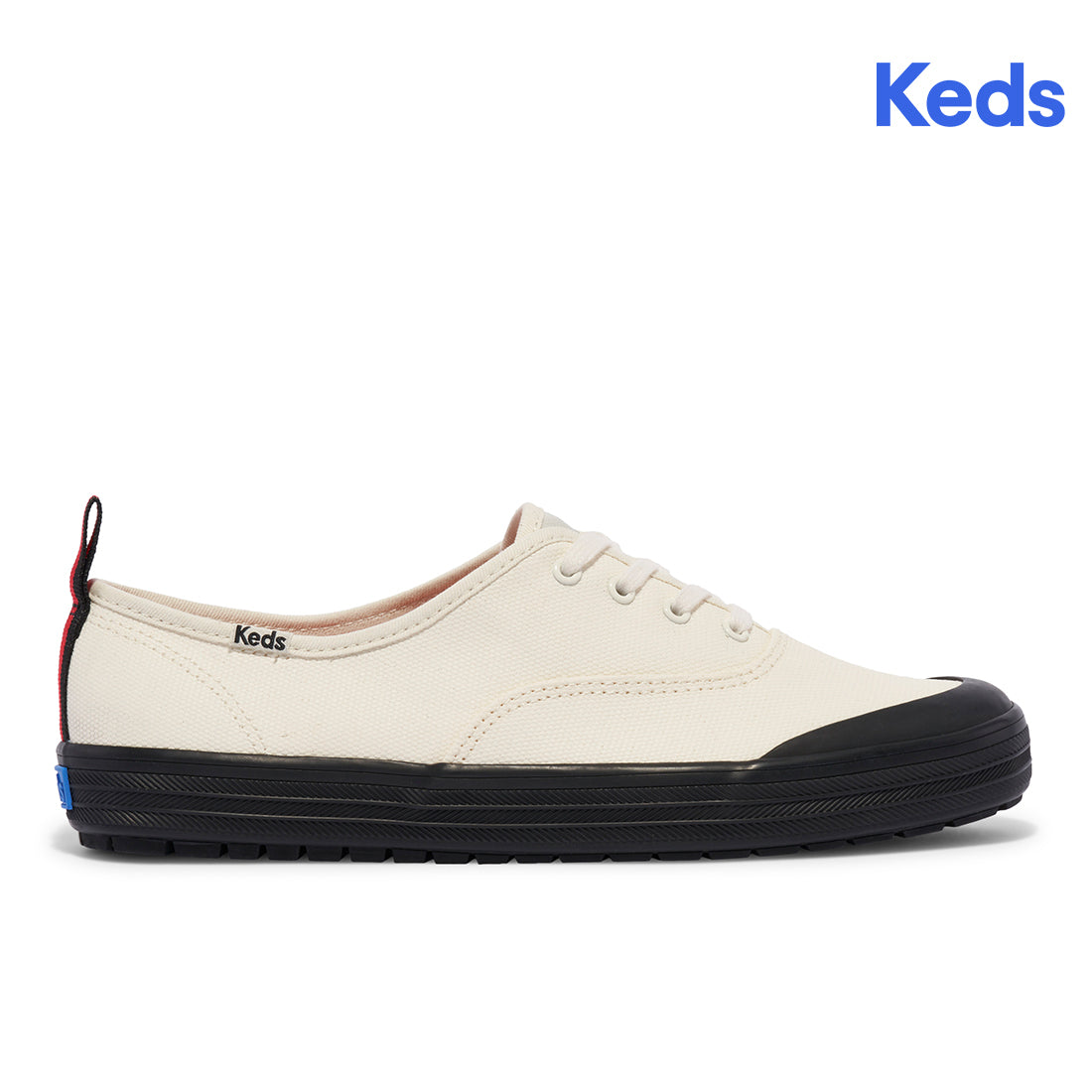 Womens' Champion Toe Cap Trx Splash Canvas Sneaker White/Black