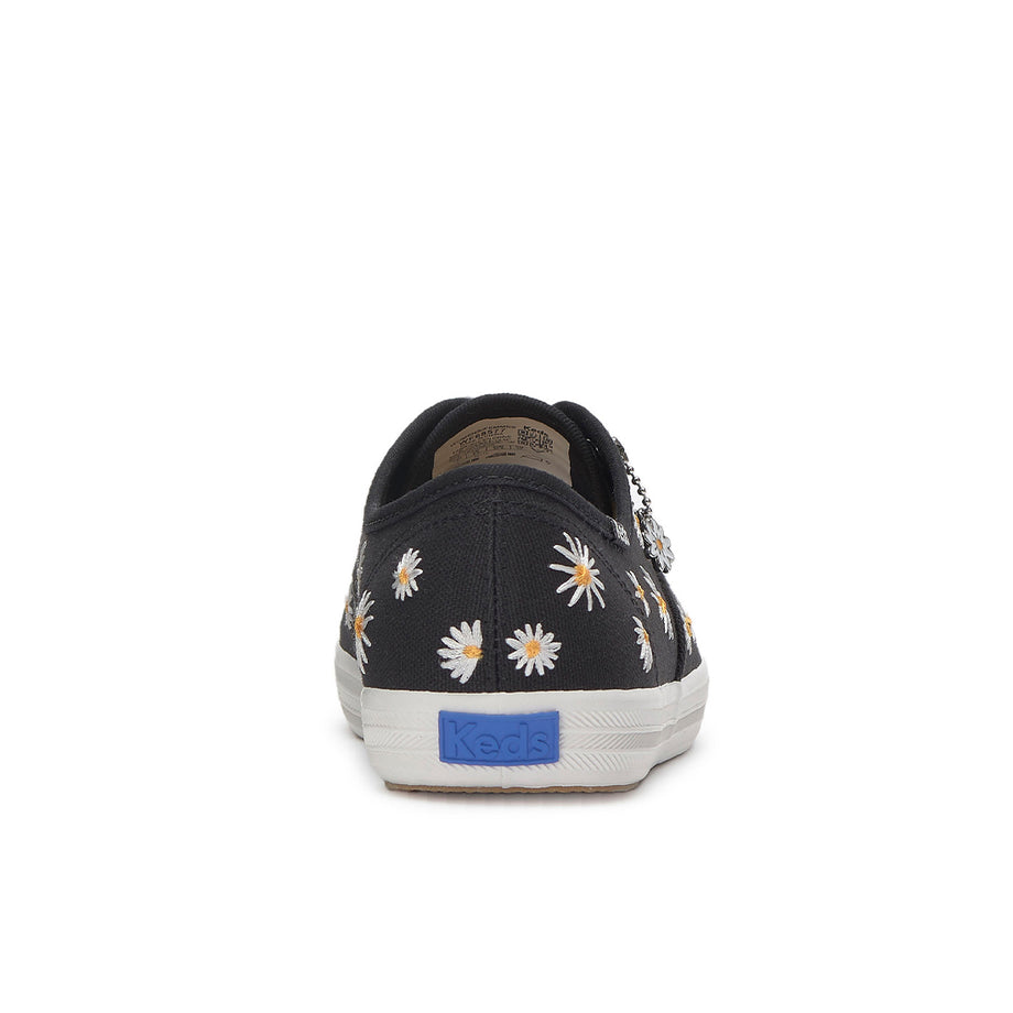 Embroidery Slip Keds Black Triple Decker Womens Champion Canvas