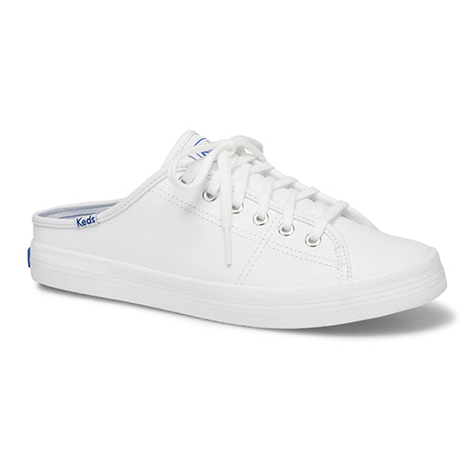 Women's Kickstart Mule Leather White (WH62558) - Main Image