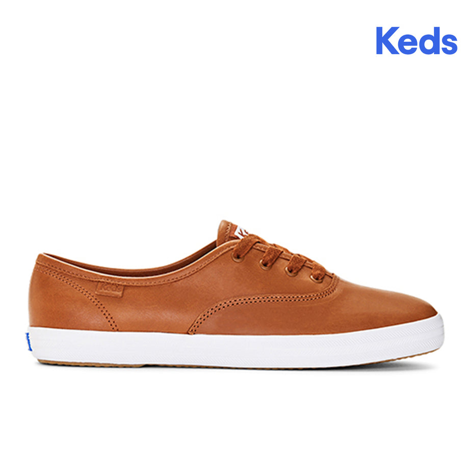 Brown leather keds online