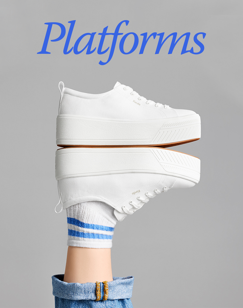 Platform white keds shop