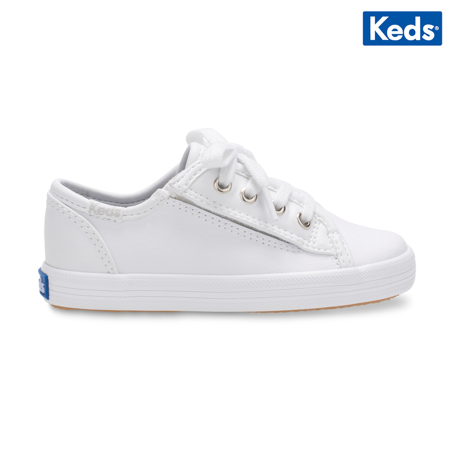 Little Kid s Kickstart Jr. Leather Sneaker White KL160526